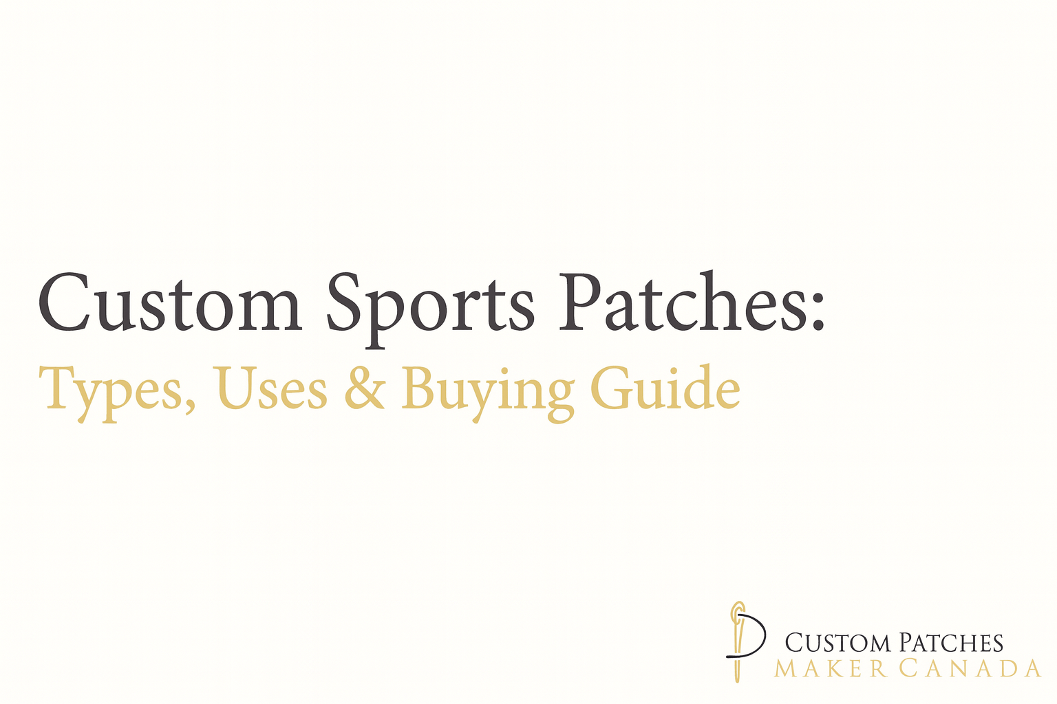Custom Sports Patches guide
