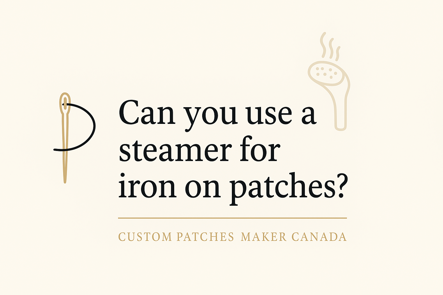 Can You Use a Steamer for Iron-On Patches