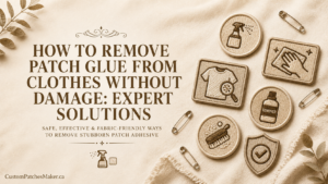 How To Remove Patch Glue From Clothes Without Damage